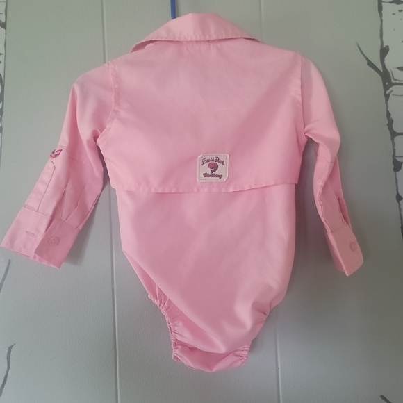 RedBull Clothing Inc -The Original Infant Fishing Shirt-Bodysuit Pink SZ-6 Month - Picture 6 of 7